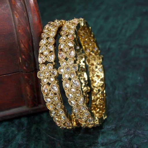 Engaging Polki Bangles