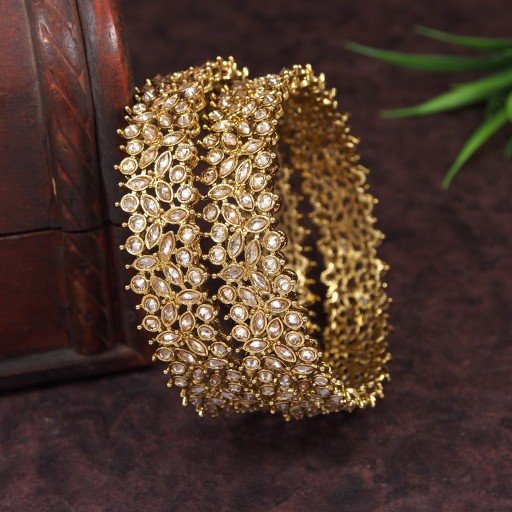 Engaging Polki Bangles