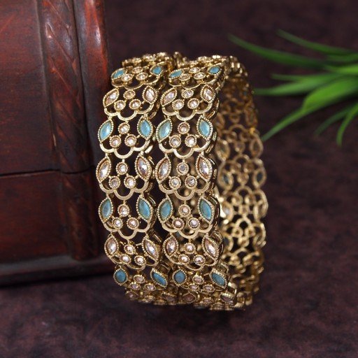 Prepossessing Polki Bangles