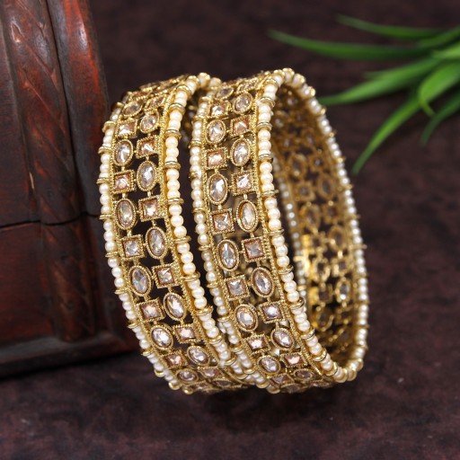 Antique Polki Bangles