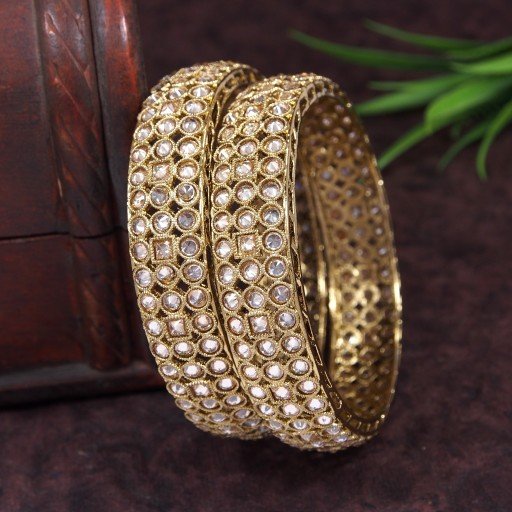 Engaging Polki Bangles