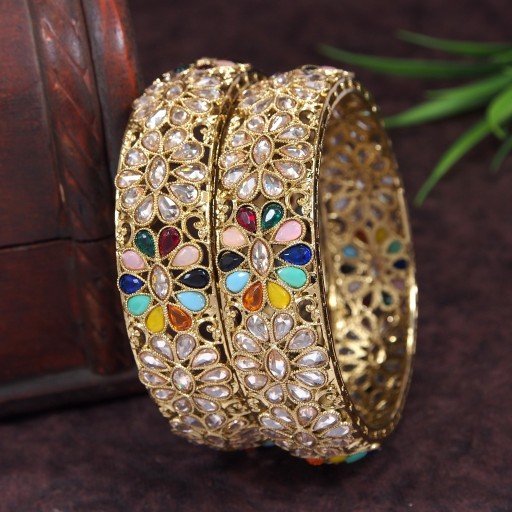 Stunning Polki Bangles