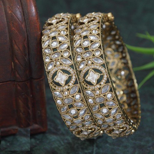 Prettyish Polki Bangles