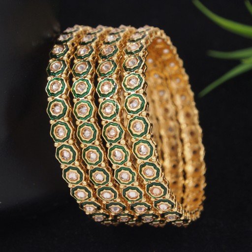 Charming Polki Bangles