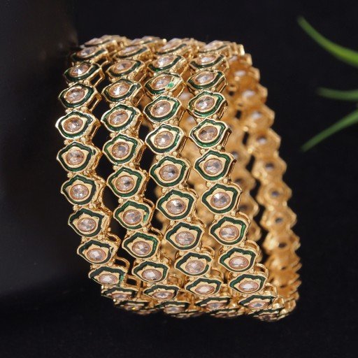Engaging Polki Bangles