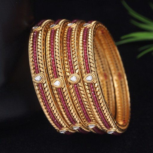 Engaging Polki Bangles