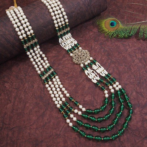 Beautiful With Ethnic Work Dulha Mala  
