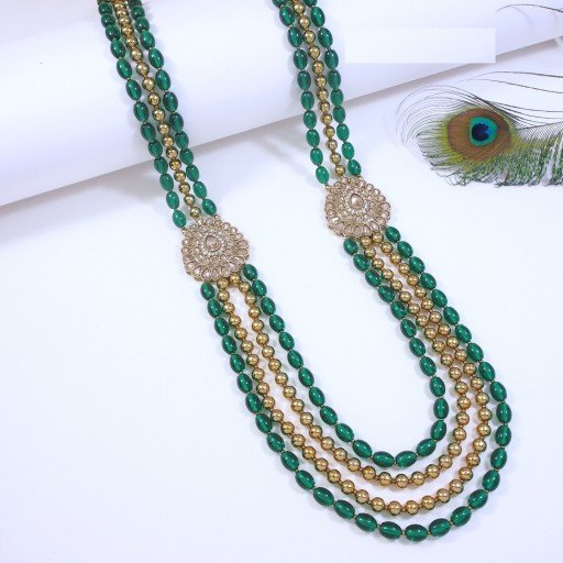 Captivating With Designer Stone Work Dulha Mala  