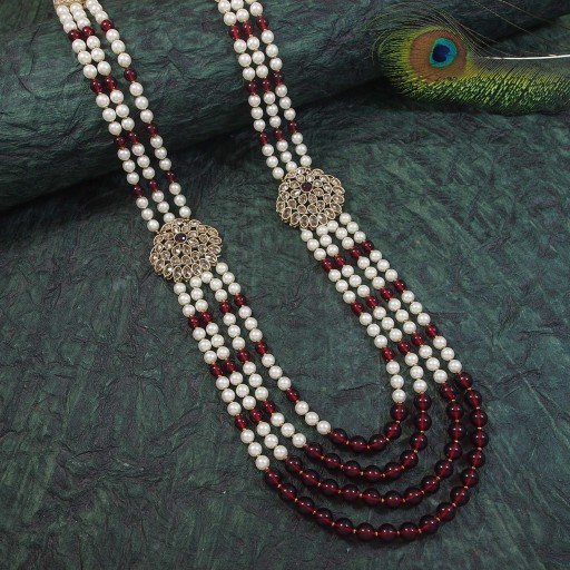 Charming With Ethnic Work Dulha Mala  