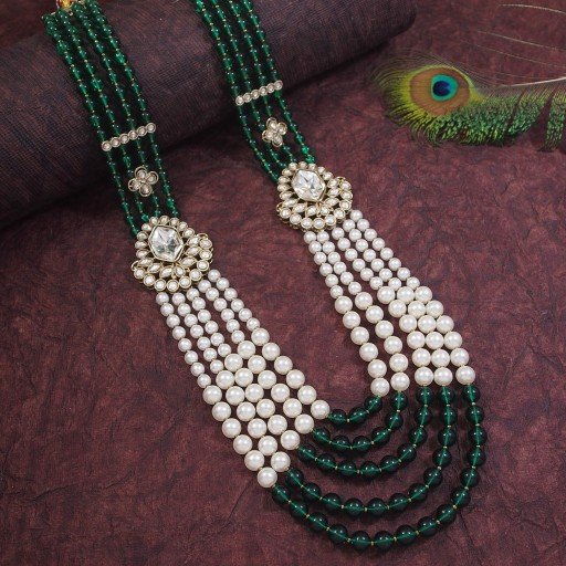 Glamorous With Designer Stone Work Dulha Mala  