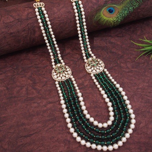 Presentable With Designer Stone Work Dulha Mala  