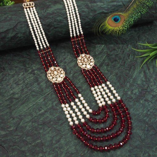Resplendent With Ethnic Work Dulha Mala  