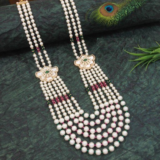 Attractive With Ethnic Work Dulha Mala  