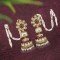 Kundan Earrings Adorned With Kundan Work