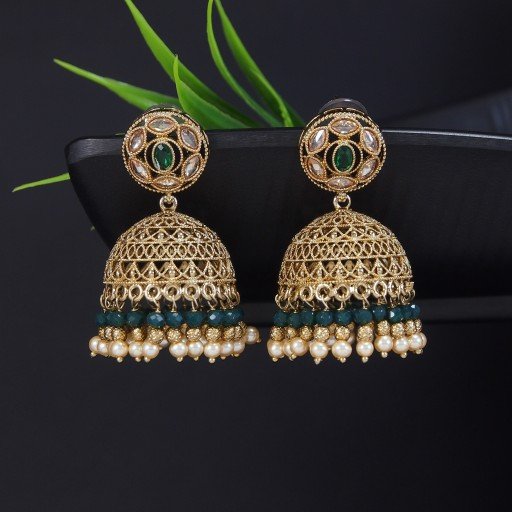 Stunning Indian Reverse Ad Jhumkas
