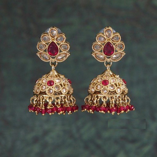 Fashionable Indian Reverse Ad Jhumkas