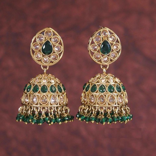 Glamorous Indian Reverse Ad Jhumkas