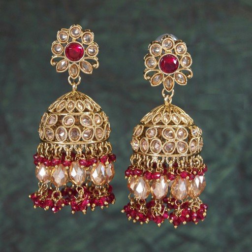 Glorious Indian Reverse Ad Jhumkas