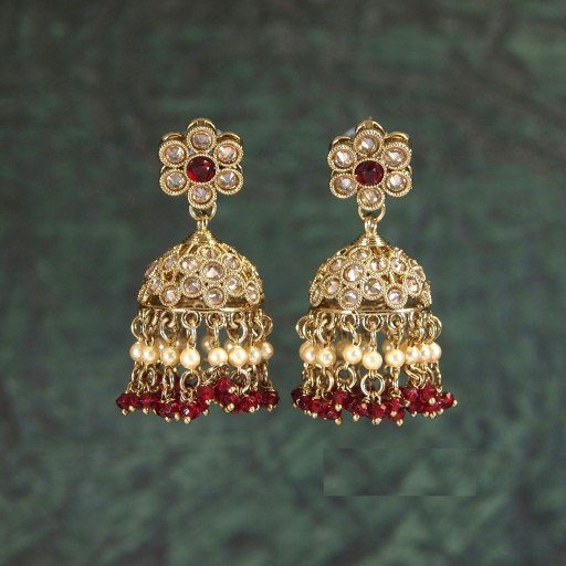 Ravishing Indian Reverse Ad Jhumkas