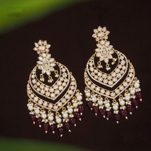 Alluring Real Kundan Earrings