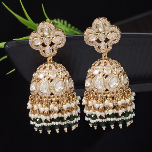 Alluring Real Kundan Earrings