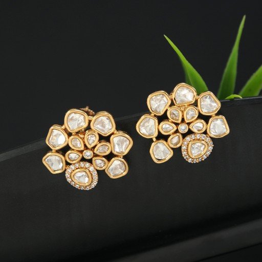 Elegant Real Kundan Studs