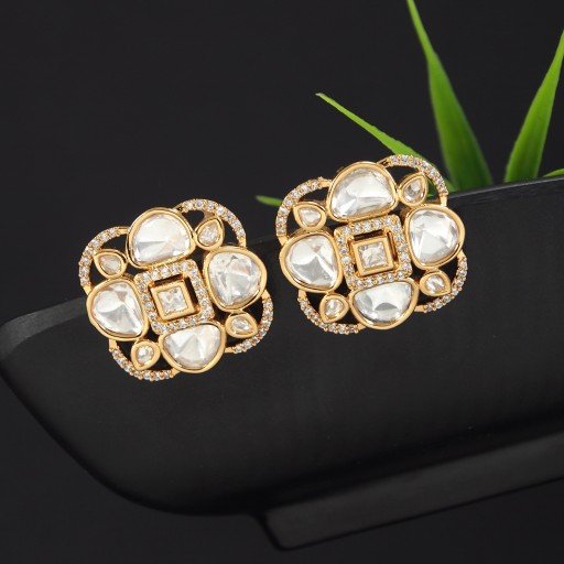 Glorious Real Kundan Studs