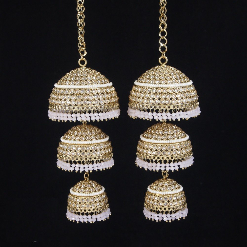 Ethnic Worked Reverse Ad Kalira Studded With Reverse Ad Work