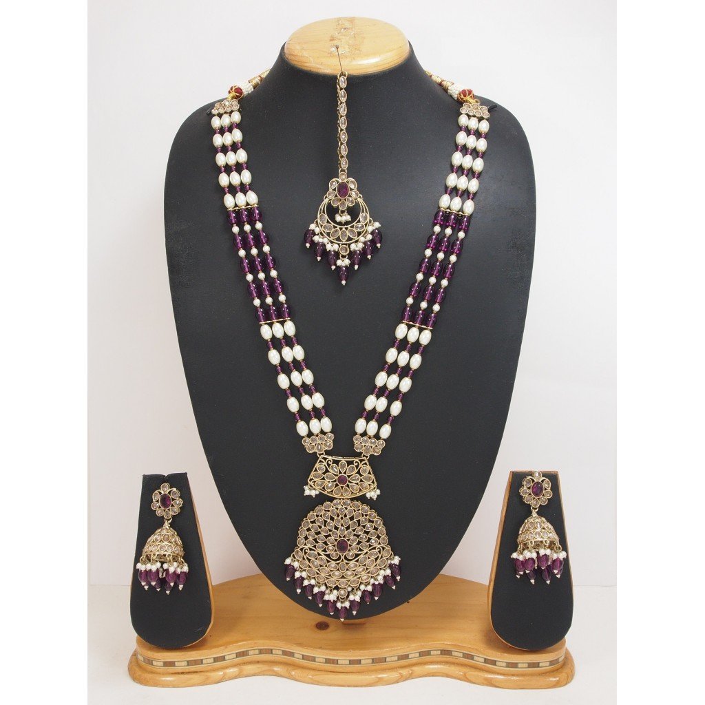 Heavy Rani Haar Traditional Worked Long Rani Haar Decorated With Crystal Ad Work