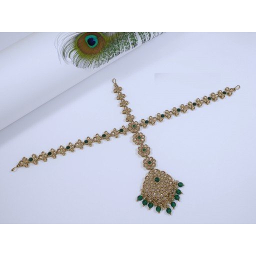 Resplendent Polki Mathapati