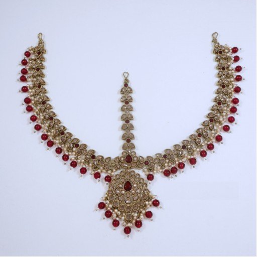 Resplendent Polki Mathapati