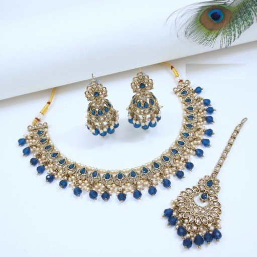 Exclusive Designer Handmade Polki Necklace Set