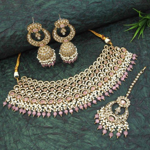 Antique Reverse Ad Necklace Set