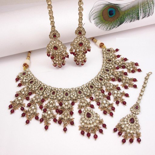 Antique Polki Necklace Set