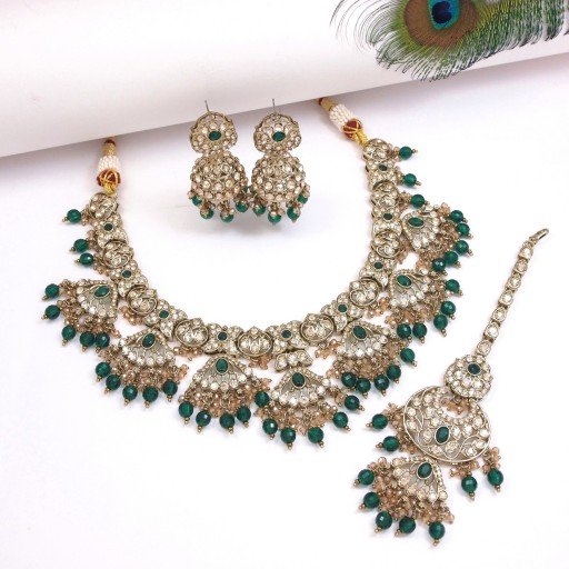 Beautiful Polki Necklace Set