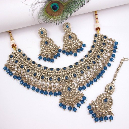 Elegant Polki Necklace Set