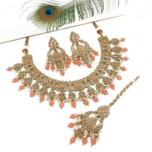Stylish Polki Necklace Set