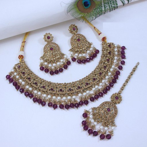 Beautiful Polki Necklace Set