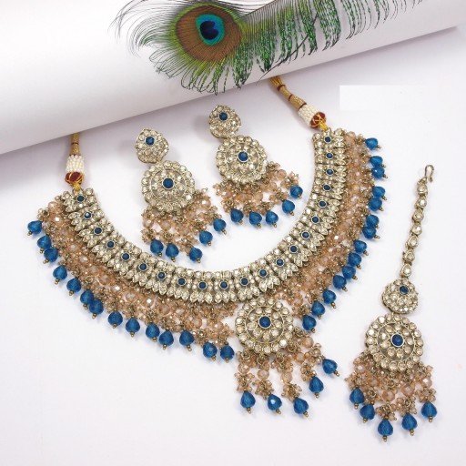 Stunning Polki Necklace Set