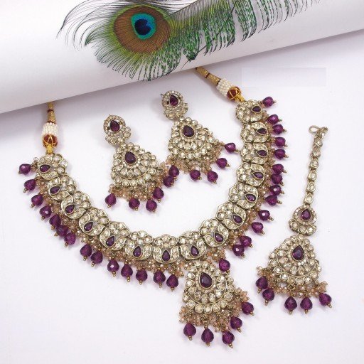 Alluring Polki Necklace Set