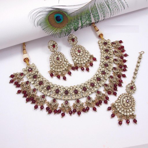 Antique Polki Necklace Set