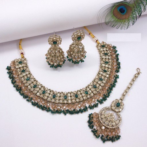 Beautiful Polki Necklace Set
