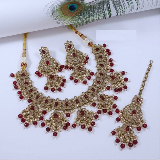 Antique Polki Necklace Set