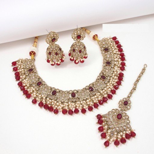 Marvellous Polki Necklace Set