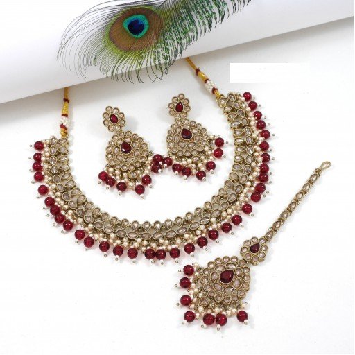 Resplendent Polki Necklace Set