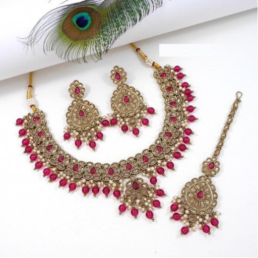 Trendy Polki Necklace Set