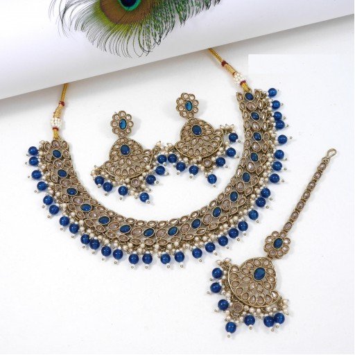Antique Polki Necklace Set
