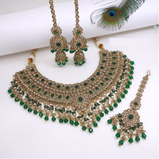 Glamorous Polki Necklace Set