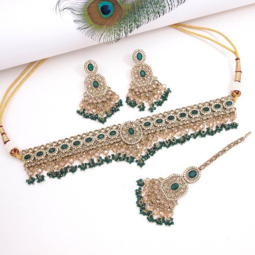 Resplendent Polki Necklace Set