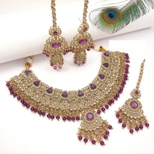 Beautiful Polki Necklace Set